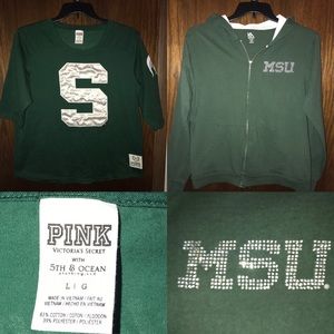 Victoria’s Secret PINK Michigan State shirt Sz L